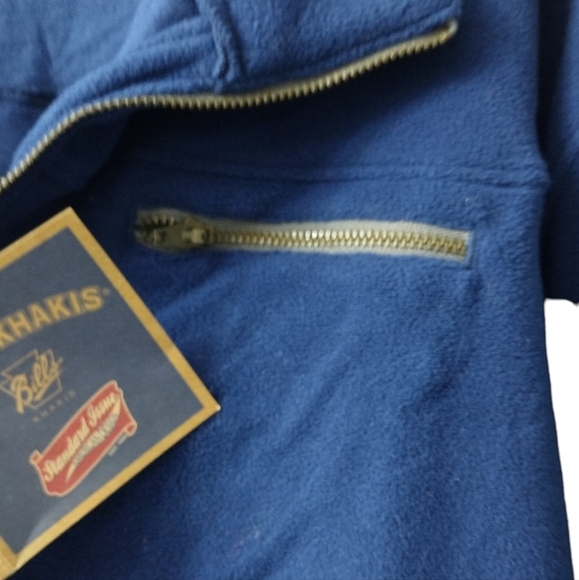 Bills‎ Khakis 1/2 Zip Blue Pullover Fleece Size Mens XXL NWT - Picture 4 of 10